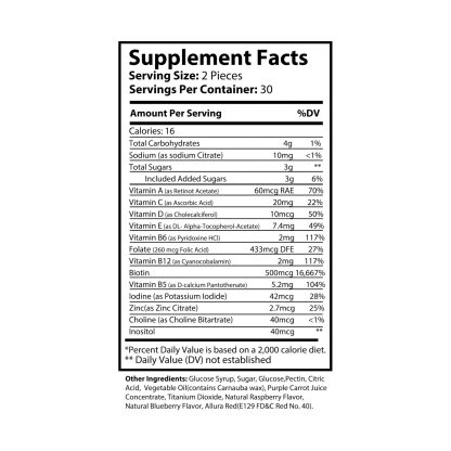 Hair Vitamin Supplements | 60 Gummies - Image 6