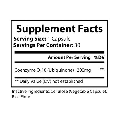 CoQ10 (Ubiquinone) Supplement Antioxidant | 30 Capsules - Image 7