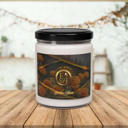 YRC | Golden Flame | Peppered Passionfruit | Scented Soy Candle | 9oz - Image 2