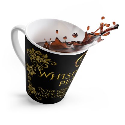 Whispers Her Black Latte | 12oz Latte Mug | Sips of Serenity - Image 2