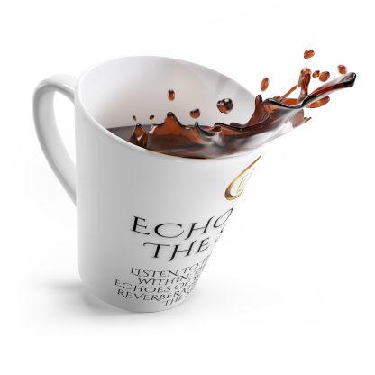 Echoes His White Latte | 12oz Latte Mug | Sips of Serenity - Image 7