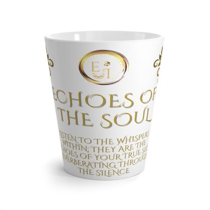 Echoes Her White Latte | 12oz Latte Mug | Sips of Serenity - Image 5