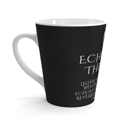 Echoes His Black Latte | 12oz Latte Mug | Sips of Serenity - Image 5