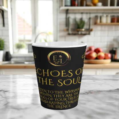 Echoes Her Black Latte | 12oz Latte Mug | Sips of Serenity - Image 3