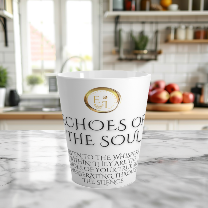 Echoes His White Latte | 12oz Latte Mug | Sips of Serenity - Image 2