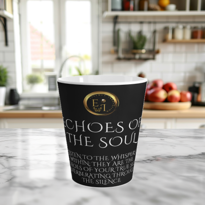 Echoes His Black Latte | 12oz Latte Mug | Sips of Serenity - Image 2