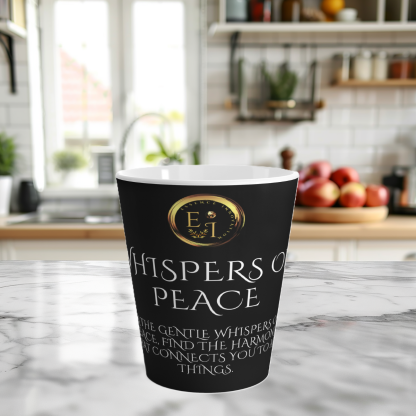 Whispers His Black Latte | 12oz Latte Mug | Sips of Serenity - Image 7