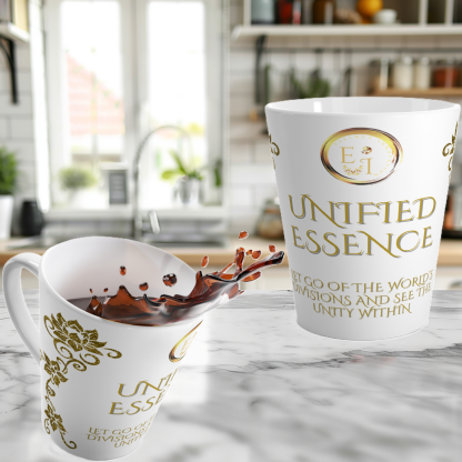 SoS18 Unified Essence latte mug in white