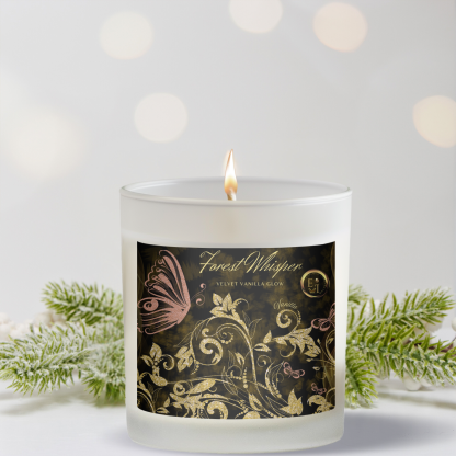 Velvet Vanilla Glow | Vanilla | Luxury Frosted Candle 11oz - Image 2