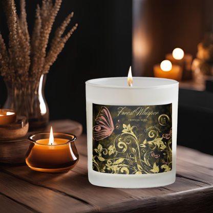 Tropical Bliss | Mango Coconut | Luxury Frosted Candle 11oz - Image 2