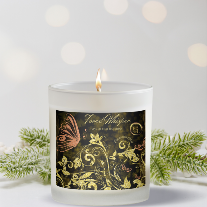 Spiced Chai Harmony | Cinnamon Chai | Luxury Frosted Candle 11oz - Image 4