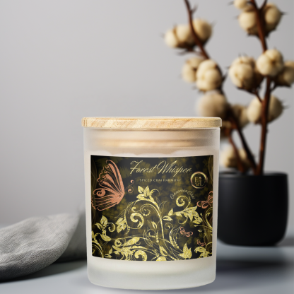 Spiced Chai Harmony | Cinnamon Chai | Luxury Frosted Candle 11oz - Image 7