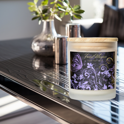 Berry Velvet Dream Candle | Blackberry Vanilla | Luxury Frosted Candle 11oz - Image 3