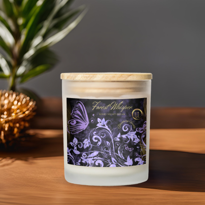 Berry Velvet Dream Candle | Blackberry Vanilla | Luxury Frosted Candle 11oz - Image 5