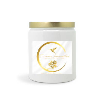 Golden Rose Tranquility | White Sage + Lavender | Ceramic 8oz