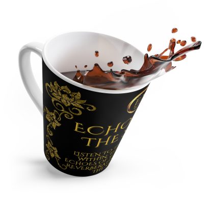 Echoes Her Black Latte | 12oz Latte Mug | Sips of Serenity - Image 5