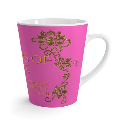 Whispers Her Pink Latte | 12oz Latte Mug | Sips of Serenity - Image 3