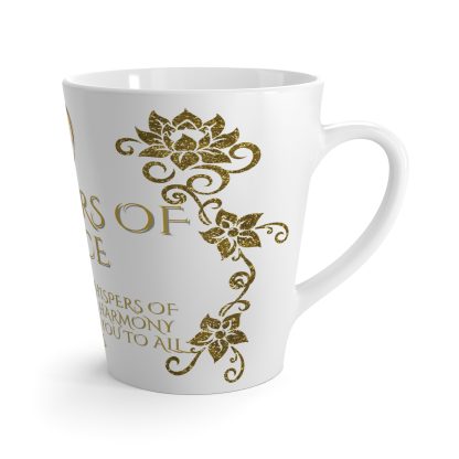 Whispers Her White Latte | 12oz Latte Mug | Sips of Serenity - Image 3