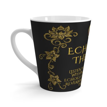 SoS07 Echoes of the Soul latte mug in black