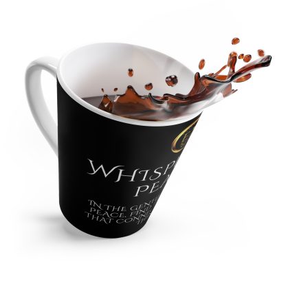 Whispers His Black Latte | 12oz Latte Mug | Sips of Serenity - Image 2