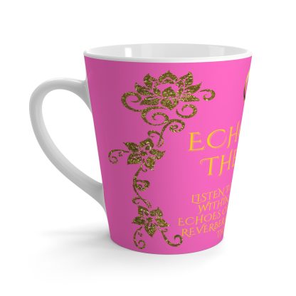 Echoes Her Pink Latte | 12oz Latte Mug | Sips of Serenity - Image 4