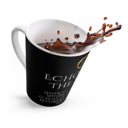 Echoes His Black Latte | 12oz Latte Mug | Sips of Serenity - Image 7