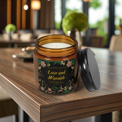 Spoken Serenity Love and Warmth Candle – 4oz Amber Jar