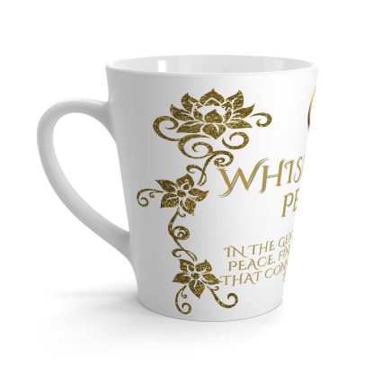 Whispers Her White Latte | 12oz Latte Mug | Sips of Serenity - Image 4