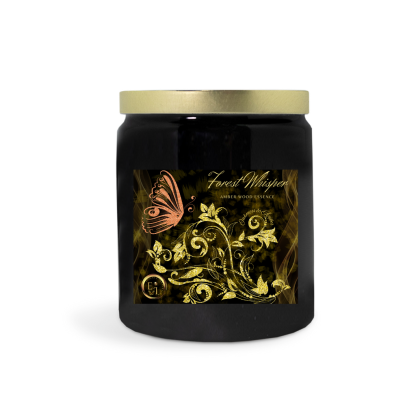 Forest Whisper Candle | Amber Wood Essence | Luxe Ceramic