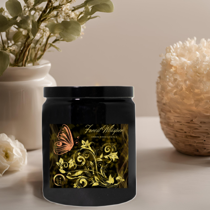 Forest Whisper Candle | Amber Wood Essence | Luxe Ceramic - Image 4