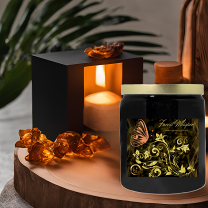 Forest Whisper Candle | Amber Wood Essence | Luxe Ceramic - Image 11