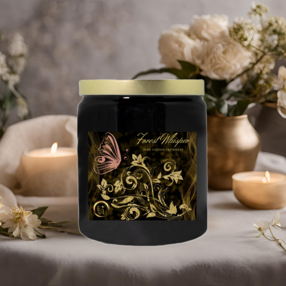 Forest Whisper Candle | Pure Cotton Freshness | Luxe Ceramic - Image 9