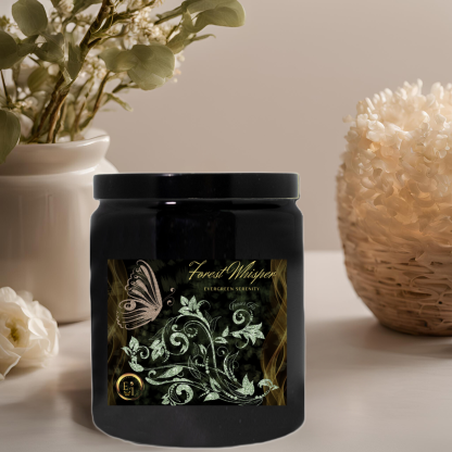 Forest Whisper Candle | Evergreen Serenity | Luxe Ceramic - Image 5