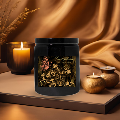 Forest Whisper Candle | Golden Harvest Delight | Luxe Ceramic