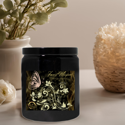 Forest Whisper Candle | White Tea Radiance | Luxe Ceramic