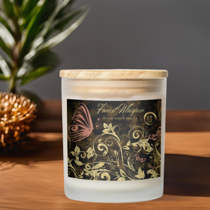 Desert Bloom Essence Luxury Candle | Cactus Flower + Jade | 11oz Frosted Glass - Image 5