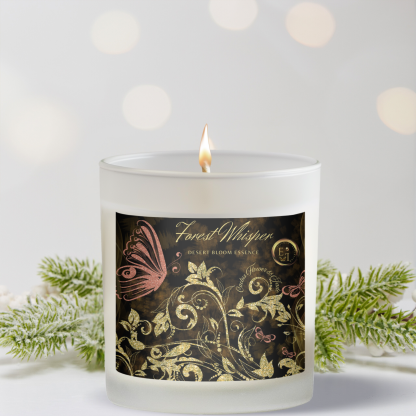 Desert Bloom Essence Luxury Candle | Cactus Flower + Jade | 11oz Frosted Glass - Image 8