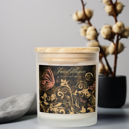 Island Citrus Harmony Luxury Candle | Coconut Lime Verbena | 11oz Frosted Glass - Image 7