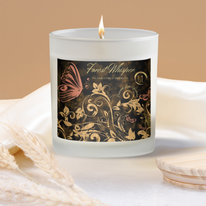 Island Citrus Harmony Luxury Candle | Coconut Lime Verbena | 11oz Frosted Glass - Image 6