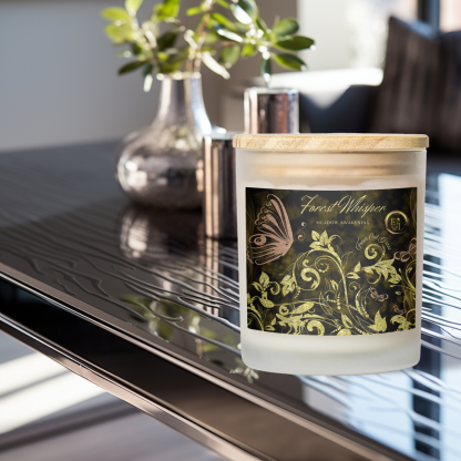 Meadow Awakening Luxury Candle | Fresh Cut Grass | 11oz Frosted Glass - Image 2