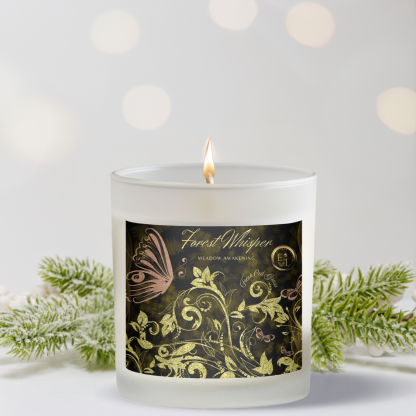 Meadow Awakening Luxury Candle | Fresh Cut Grass | 11oz Frosted Glass - Image 7