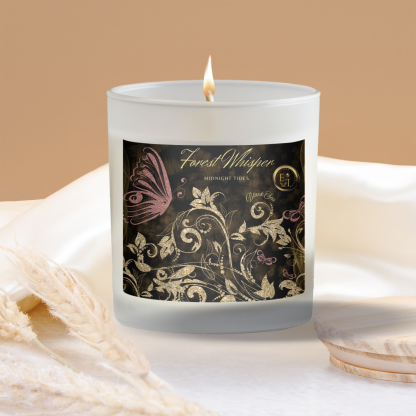 Midnight Tides Luxury Candle | Black Sea | 11oz Frosted Glass - Image 3