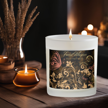 Silken Vanilla Whisper Candle | Velvet Vanilla | 11oz Frosted Glass - Image 8