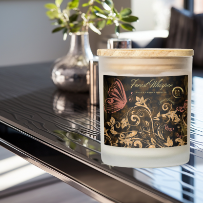 Silken Vanilla Whisper Candle | Velvet Vanilla | 11oz Frosted Glass - Image 4