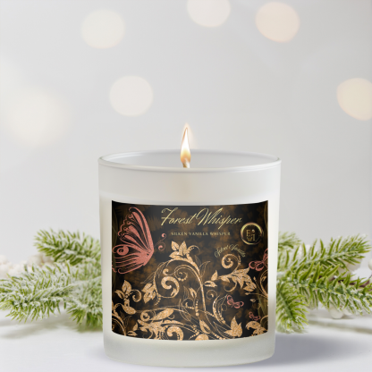 Silken Vanilla Whisper Candle | Velvet Vanilla | 11oz Frosted Glass - Image 5