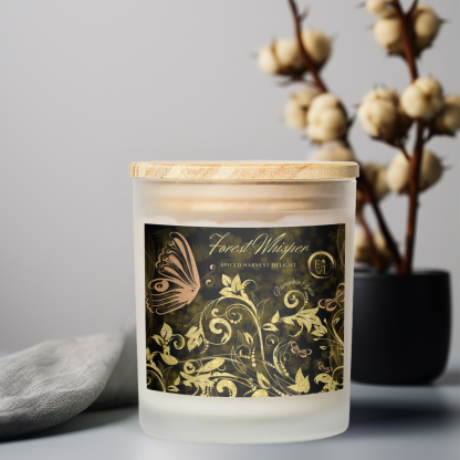 Ocean Blossom Luxury Candle | Sea Salt + Orchid | 11oz Frosted Glass - Image 6