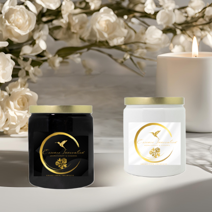 Golden Rose Serenity Candle | Cactus Flower + Jade | Luxe Ceramic 8oz