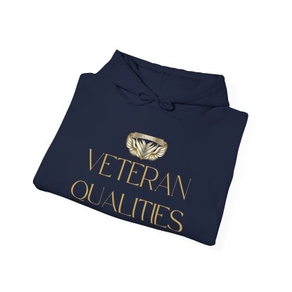 Veteran Qualities Warrior Four | Navy Hoodie | Military and Service Tribute - Image 4