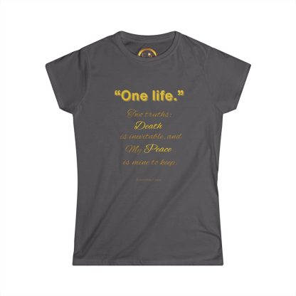 One Life Tee Charcoal | Seek More Collection | EI Fashion