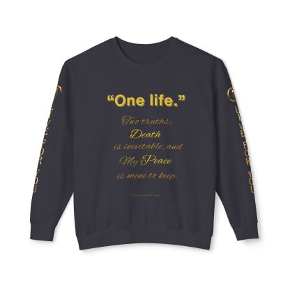 One Life Sweatshirt Black | The Bold Edition | EI Apparel